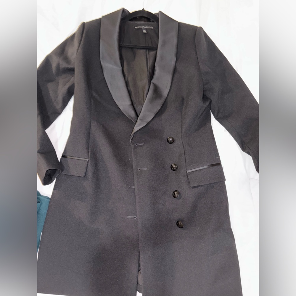 White House Black Market  Black Trench Coat